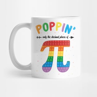 Funny Poppin only the decimal places of Pi Day Mug